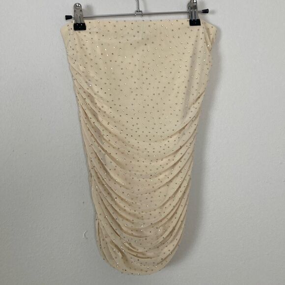 AFRM Rhinestone Ruched Skirt Size‎ Medium (H7) - Picture 1 of 10